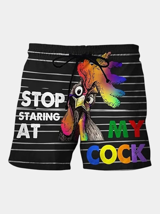 Stop Staring at My Cock Swim Trunks