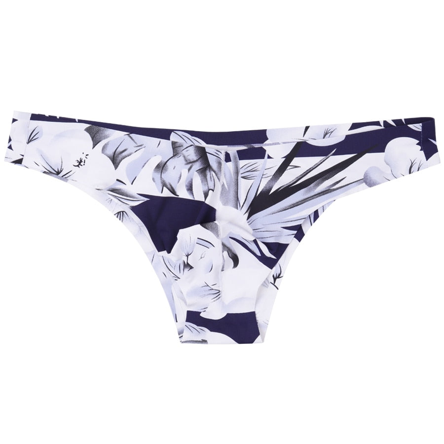 4 Pack Silky Graphic Seamless Bikini Briefs