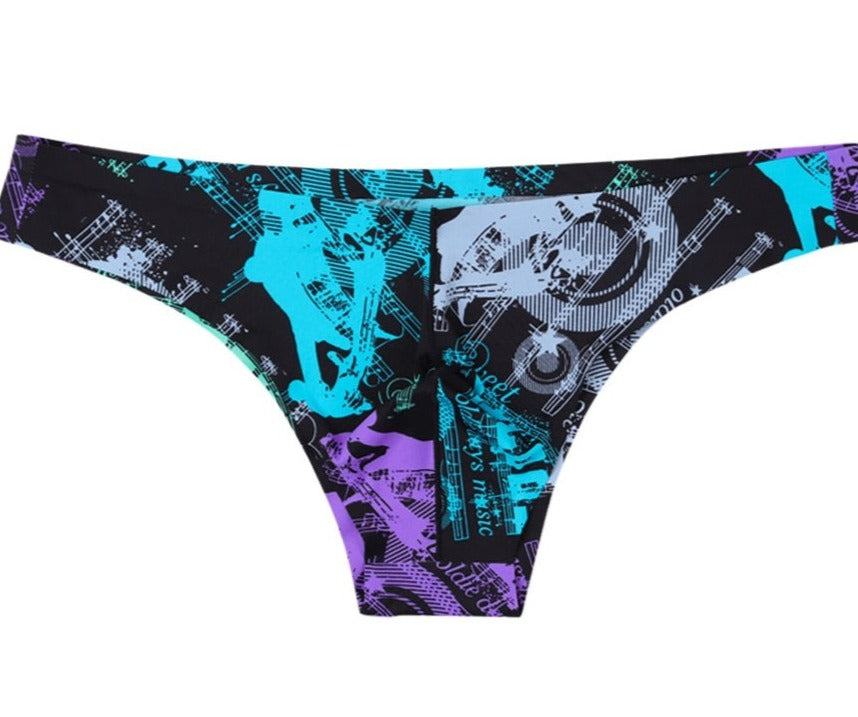 4 Pack Silky Graphic Seamless Bikini Briefs