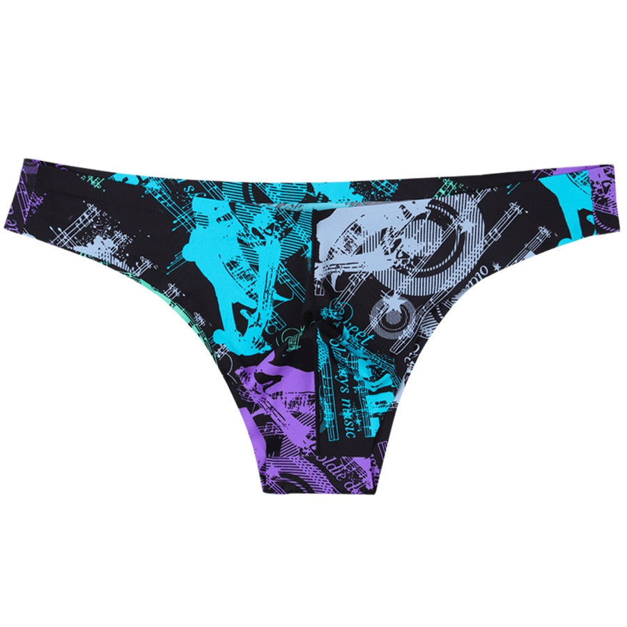 4 Pack Silky Graphic Seamless Bikini Briefs