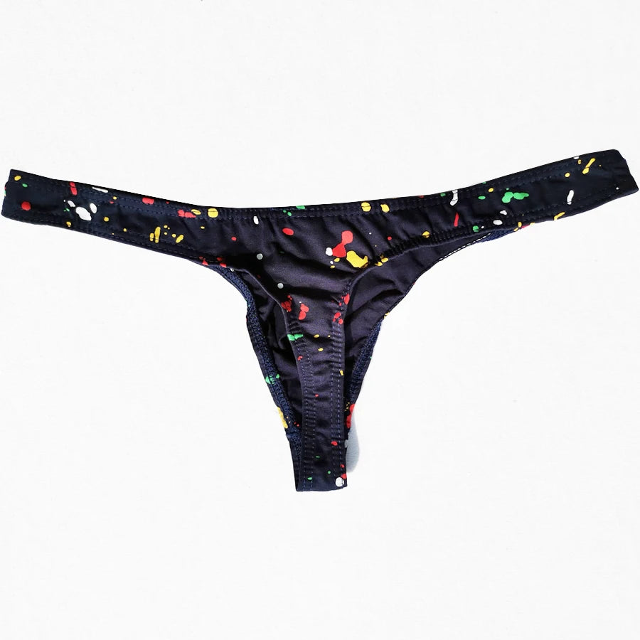 4 Pack Splatter Breathable Thong