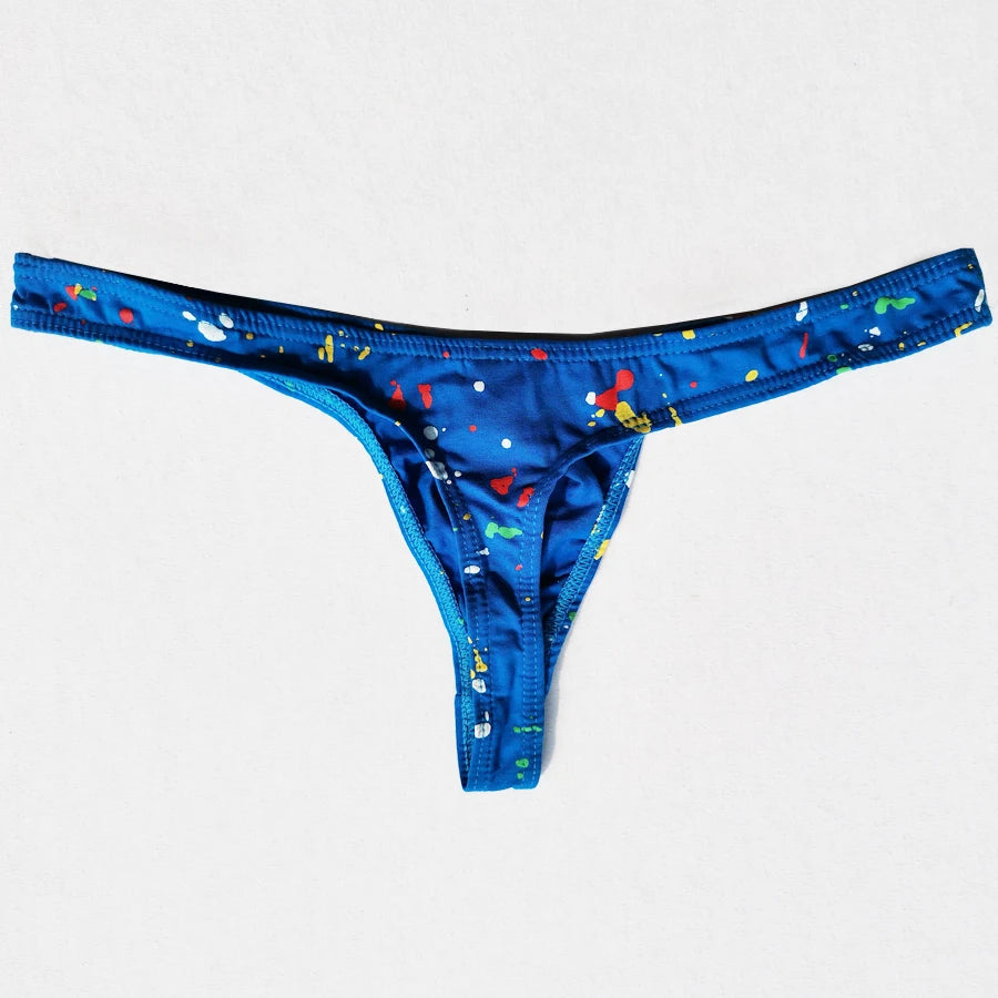 4 Pack Splatter Breathable Thong