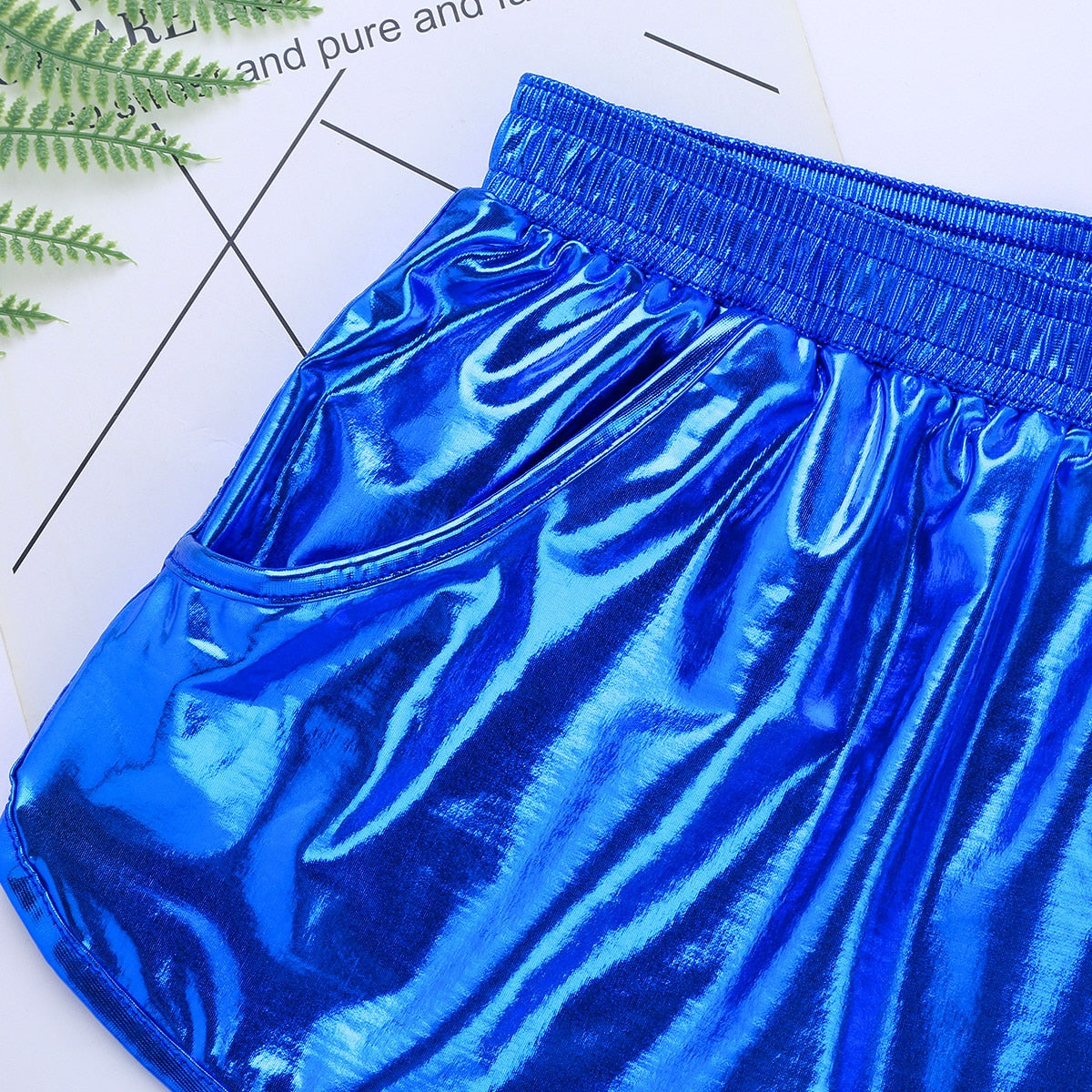 4" Inseam Metallic Shorts