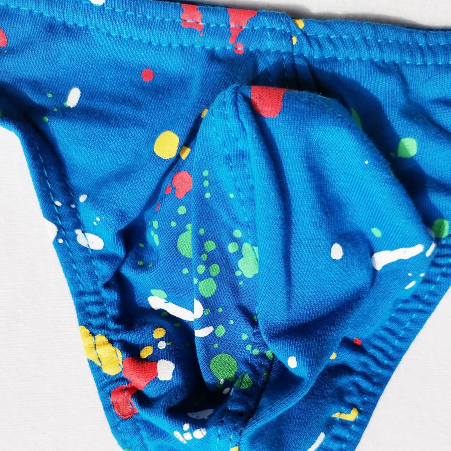 4 Pack Splatter Breathable Thong