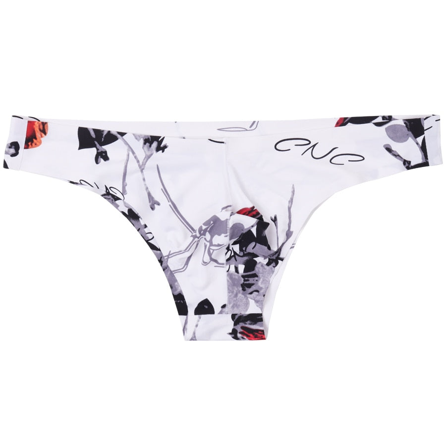 4 Pack Silky Graphic Seamless Bikini Briefs