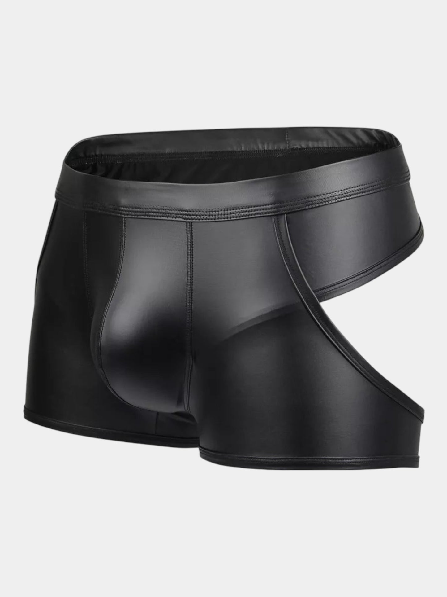 Ass-less Leather Trunk Briefs