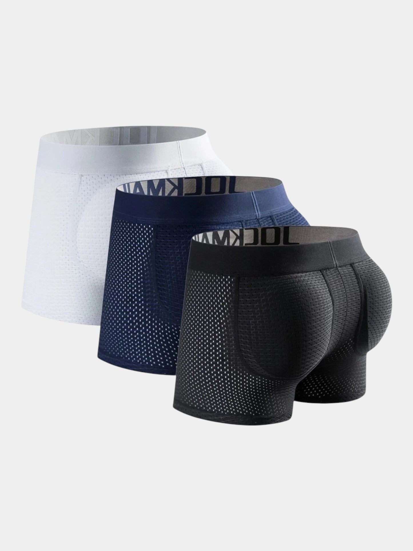 3 Pack Jockmail Bubble Butt Boxer Briefs