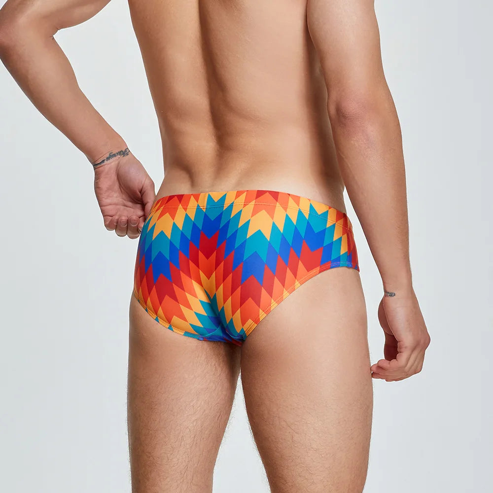 Wave Sunset Swim Briefs
