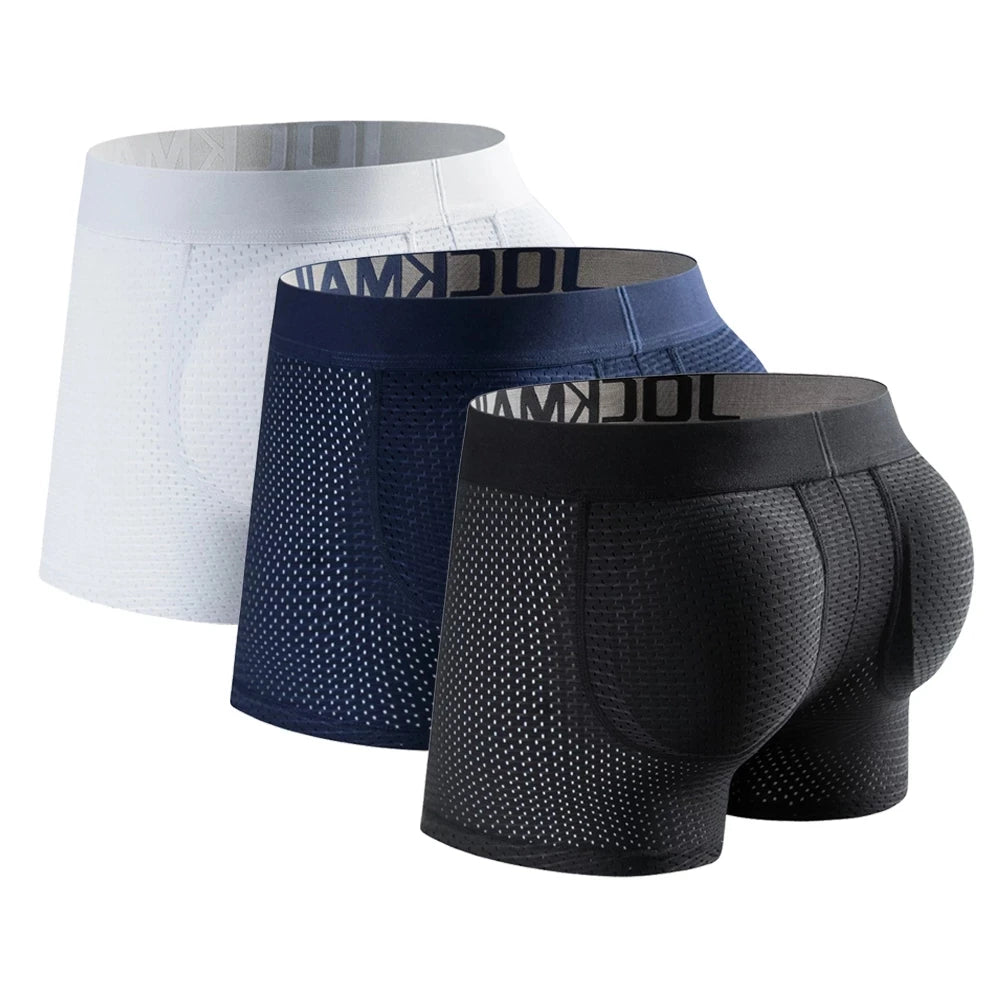 3 Pack Jockmail Bubble Butt Boxer Briefs