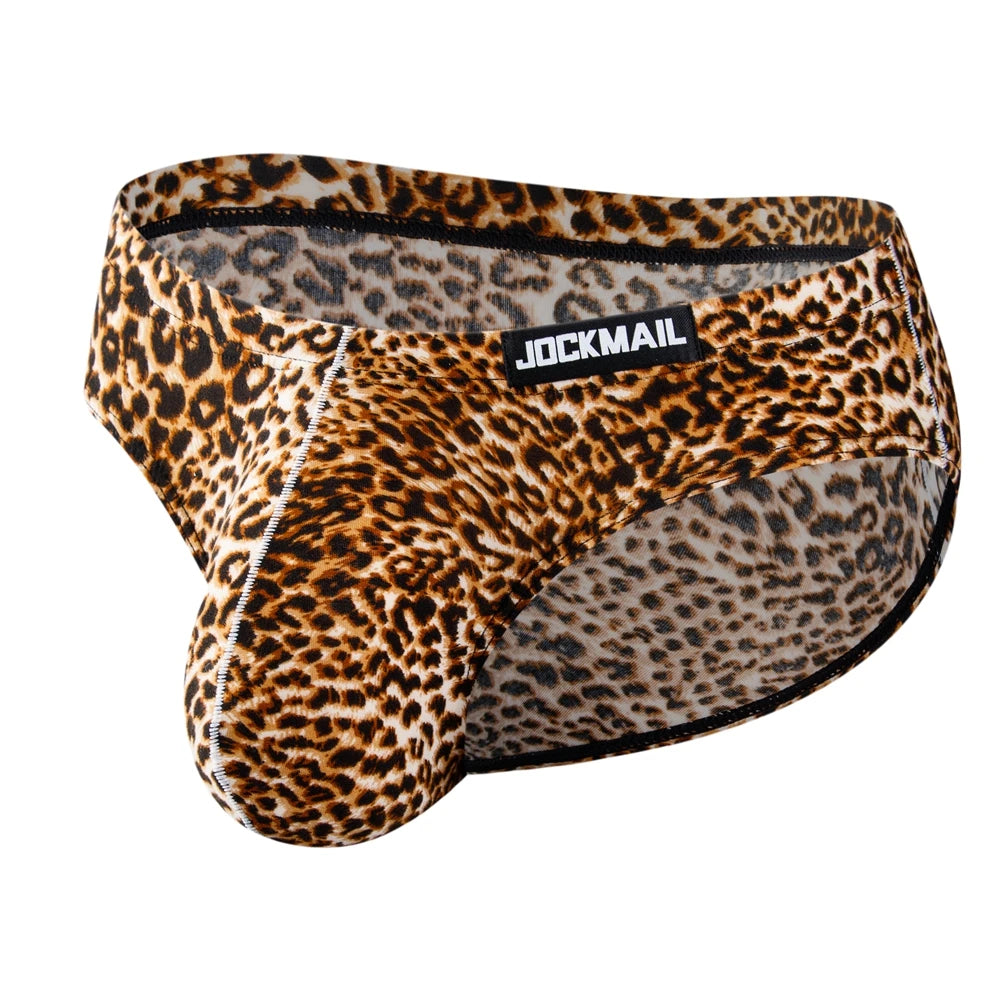 4 Pack Jockmail Leopard Print Briefs