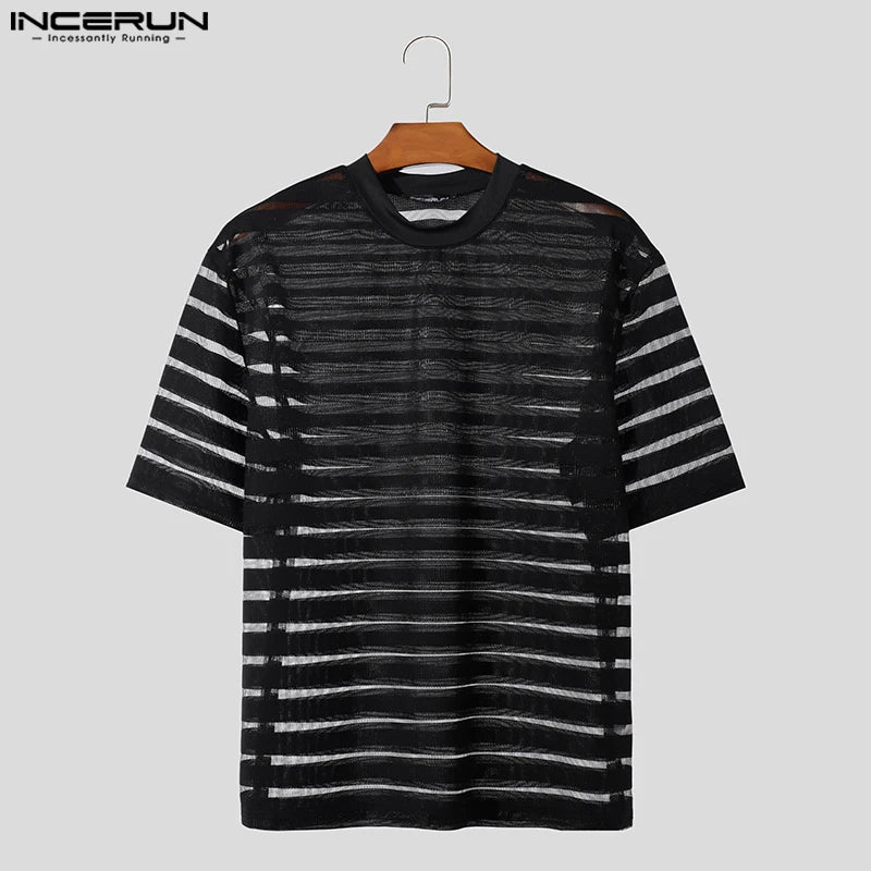 INCERUN Sensual Sheer Shirts