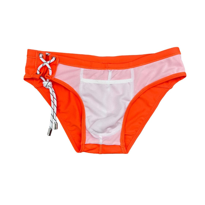 Side lace-up swim briefs