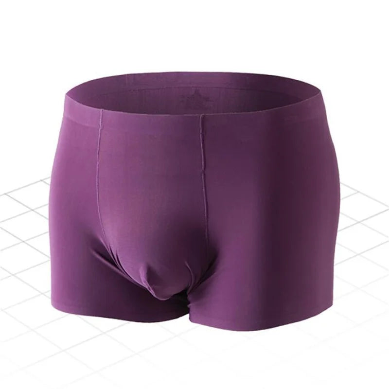 Grape Seamless Ice Silk Trunks
