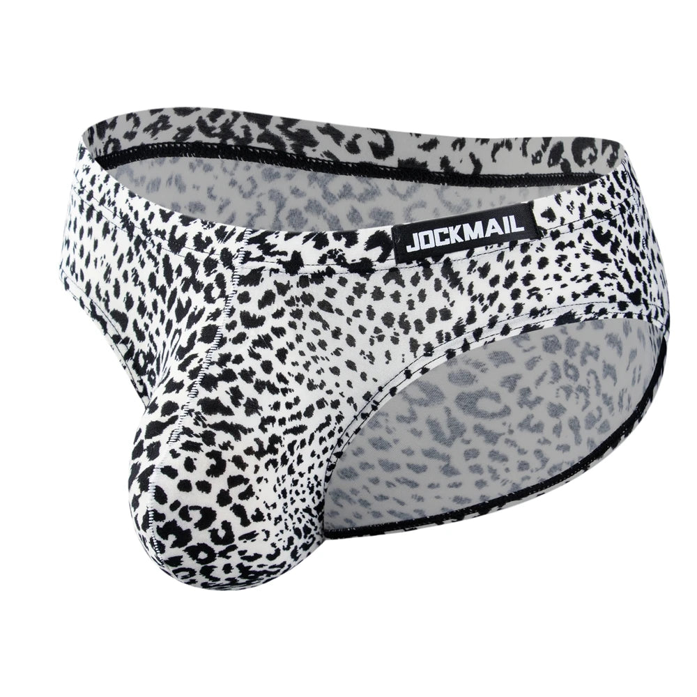 4 Pack Jockmail Leopard Print Briefs