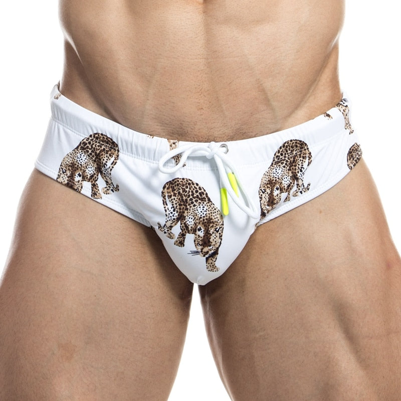 Wild Leopard Swim Briefs