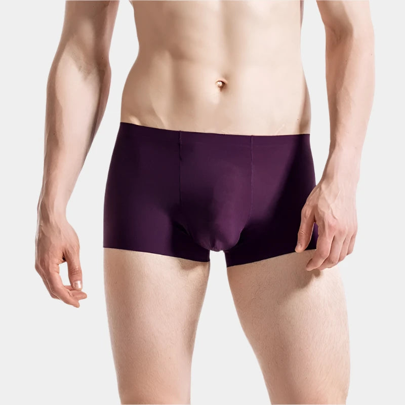Grape Seamless Ice Silk Trunks