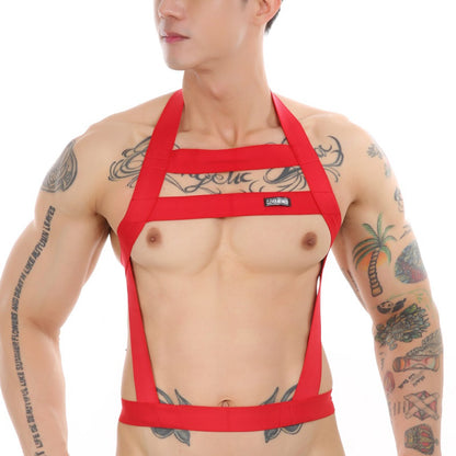 elastic chest body harness for men