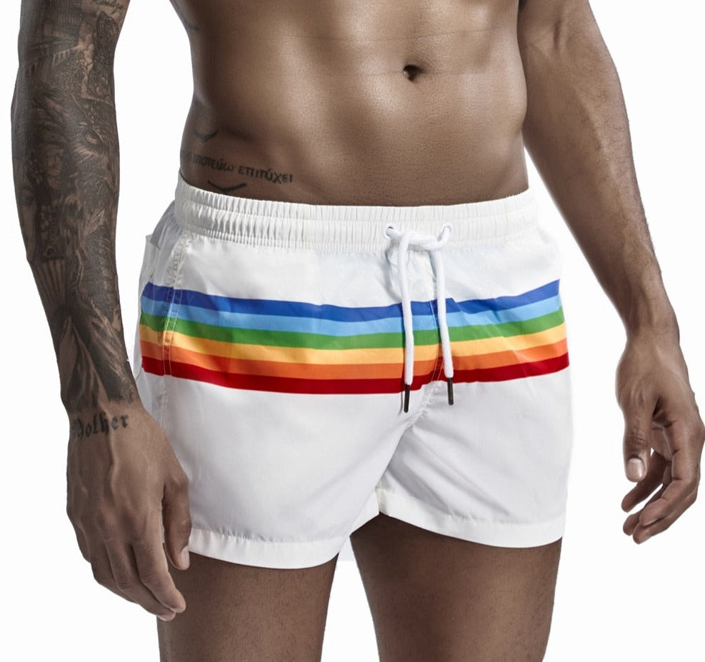 Pride Stripe Swim Shorts