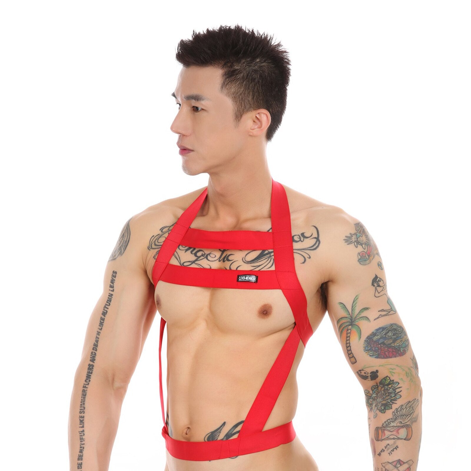 elastic chest body harness for men