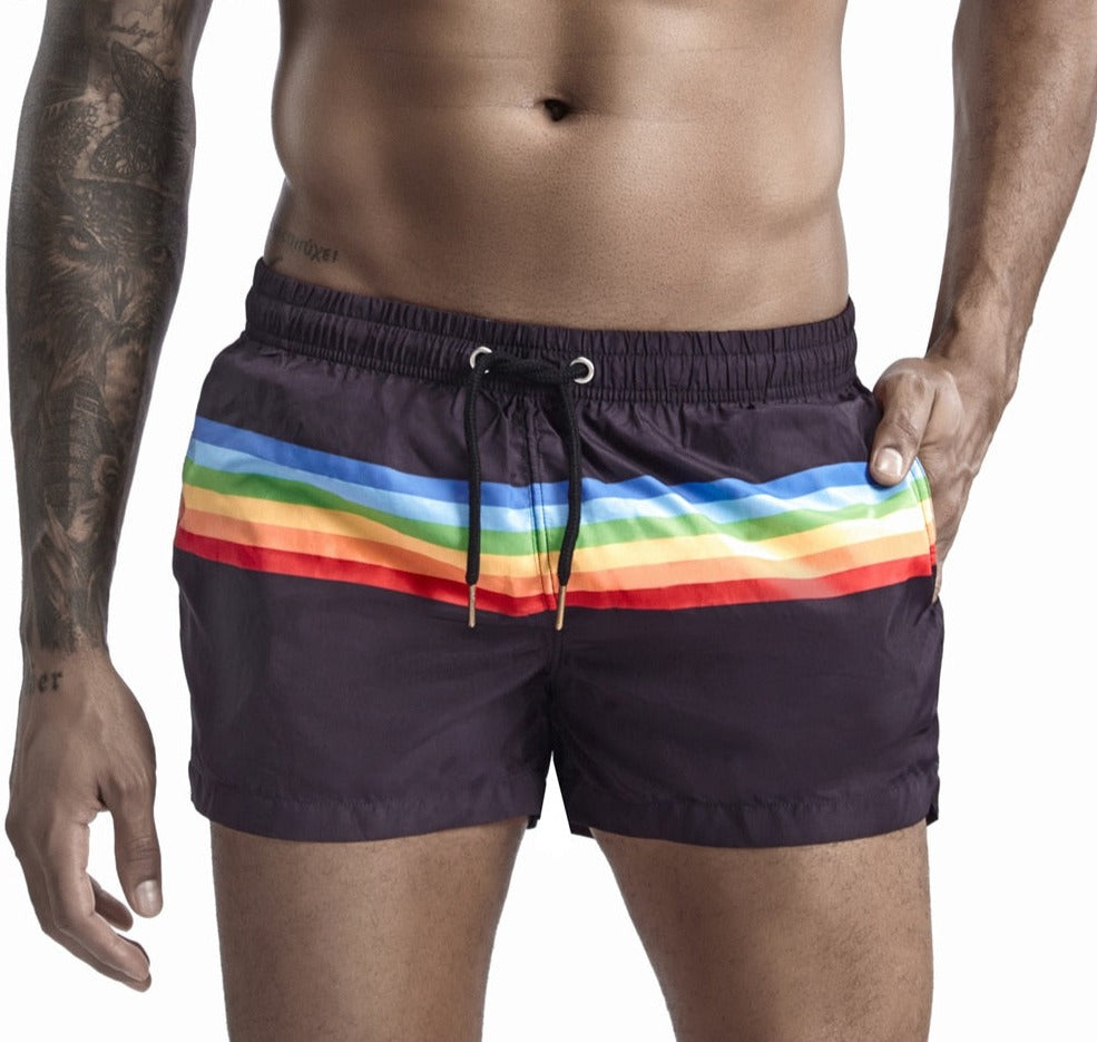 Pride Stripe Swim Shorts
