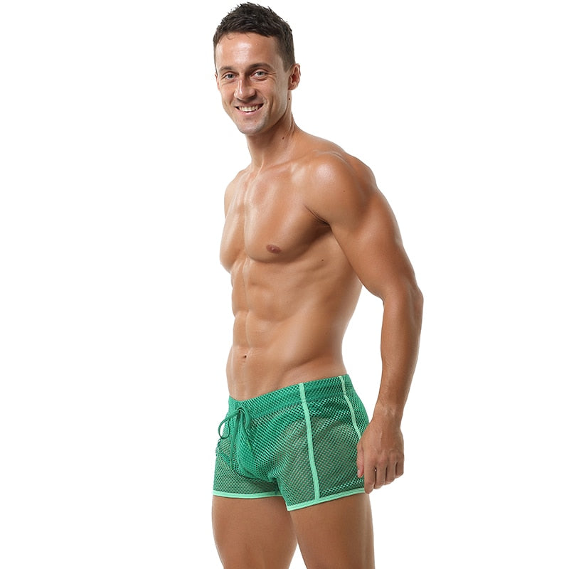 sexy men's mesh shorts