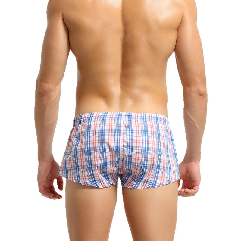 scottish plaid men's mini boxers