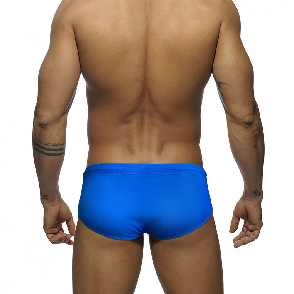 Rainbow Joy Striped Swim Briefs