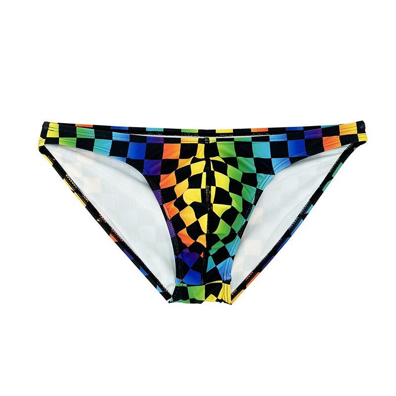 Pride Checkered Rainbow Swimbrief