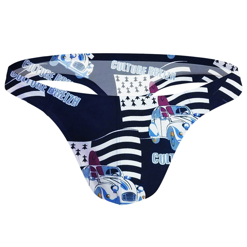 Euro Patch Print Thong