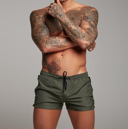 5" Quick Dry Men's Army Green Shorts