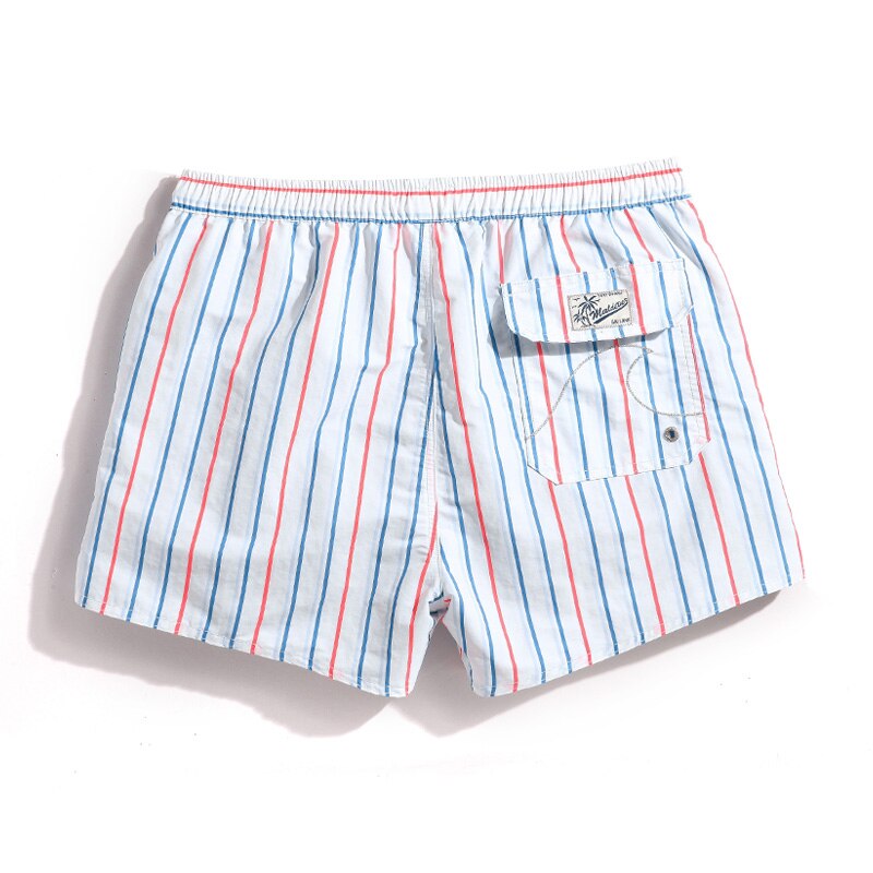 Pin Stripe Swim Trunks