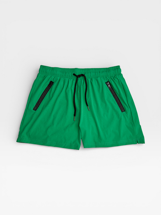 5" Quick Dry Men's Green Shorts