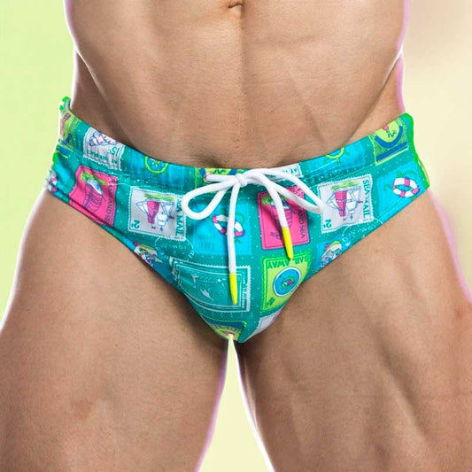 Postage Stamps Swim Briefs