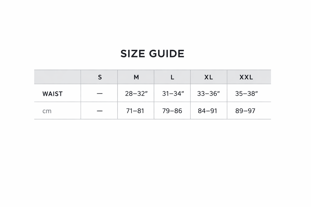 Buttery Men's Bulge Thong Size Guide