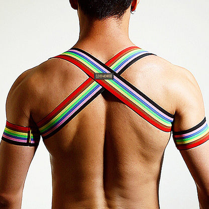 rainbow strap harness