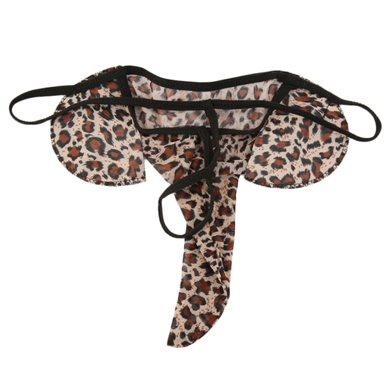 Sexy Men's Elephant Sexy G-string Thong Underwear Leopard Red Blue Black -   Portugal