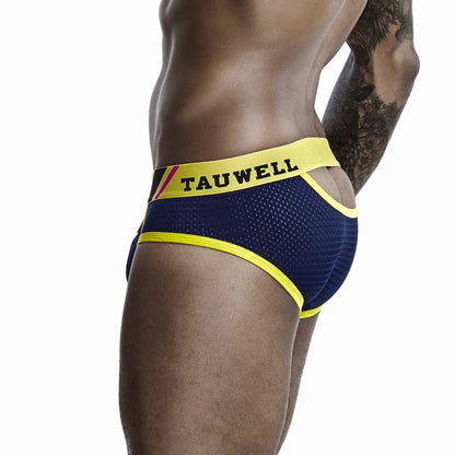 Hollow Front & Back Men's Mesh Briefs