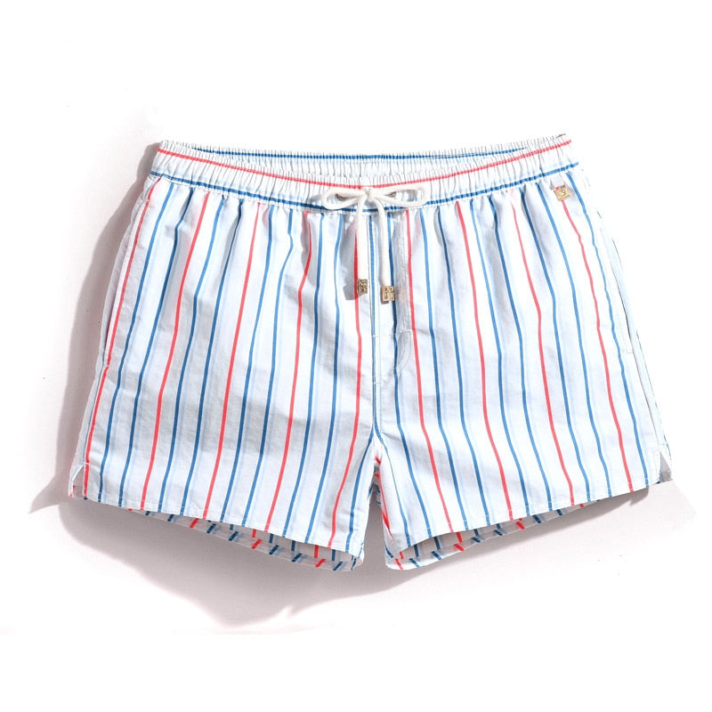 Pin Stripe Swim Trunks