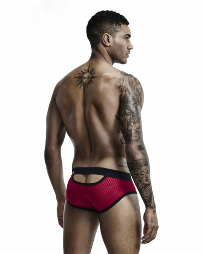 Hollow Front & Back Men's Mesh Briefs