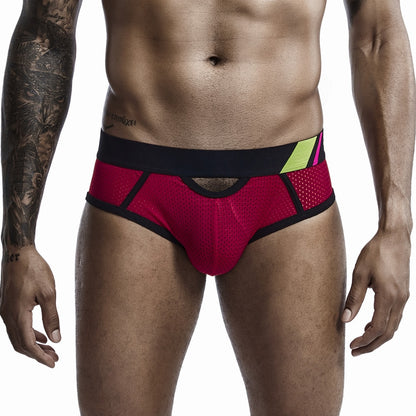 Hollow Front & Back Men's Mesh Briefs