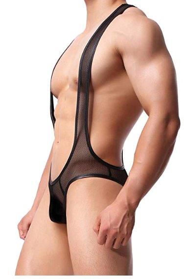 leather and chain hernesses for men
